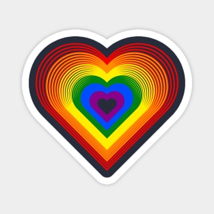 LGBT "HEART OF COLORS" Magnet