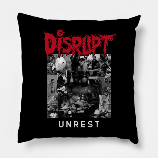 Disrupt "Unrest" Tribute Shirt Pillow by lilmousepunk