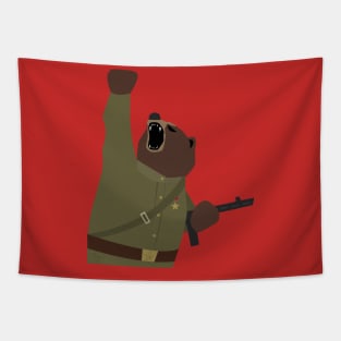 Soviet bear red army infantry ww2 Tapestry