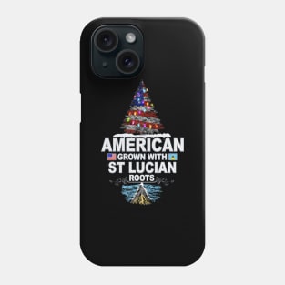 Christmas Tree  American Grown With St Lucian Roots - Gift for St Lucian From St Lucia Phone Case