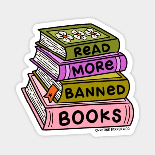 Read More Banned Books Stack Magnet