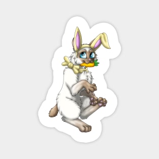 Bobtail BunnyCat: Cinnamon Point (Yellow) Magnet