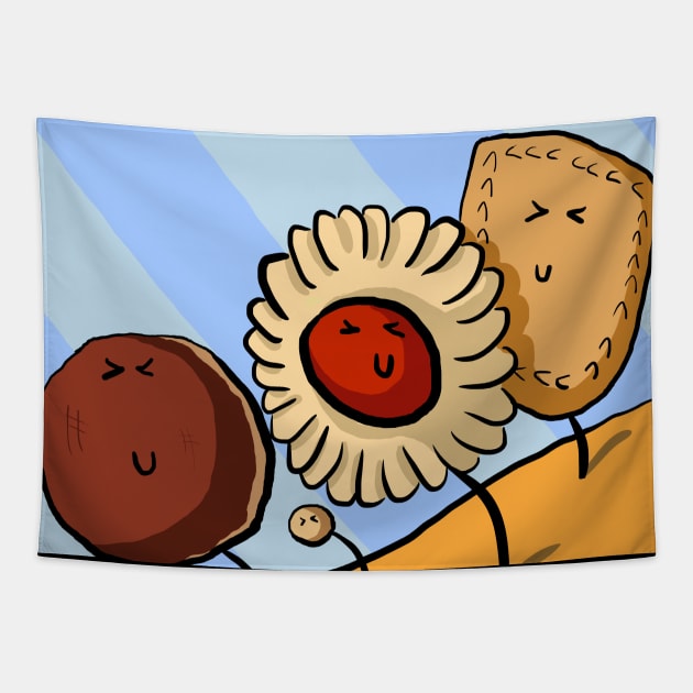 The biscuits are beaming Tapestry by Dessert_comics