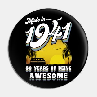 Made in 1941 All Original Parts 80 Birthday Gift Pin