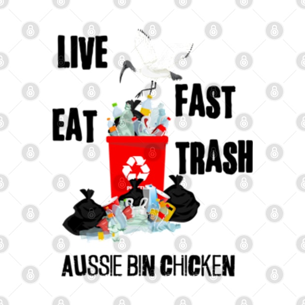 Aussie Bin Chicken Scavenger! | Live Fast Eat Trash by WebStarCreative