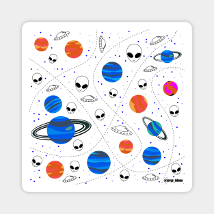 ufo alternative alien universe ecopop Magnet