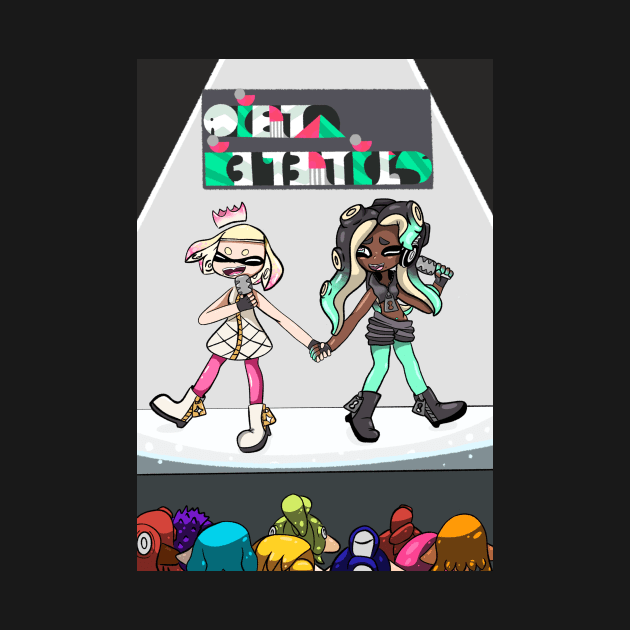 Squid girl + Octo girl by KunkyTheRoid