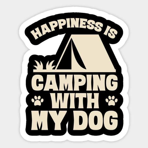 Logo Sticker - Camping With Dogs