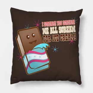 I scream for Ice cream Pillow