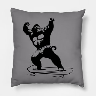 Gorilla Skating Pillow