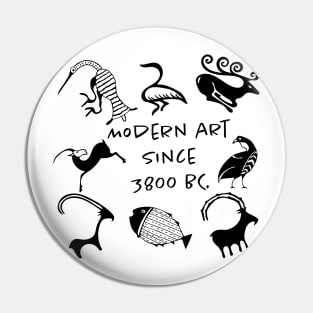 Archaic and Geometric Animal Motifs - Timeless Abstraction Pin