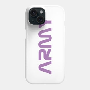 BTS ARMY nasa logo purple Phone Case
