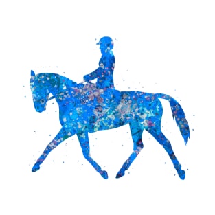 Equestrian blue art T-Shirt