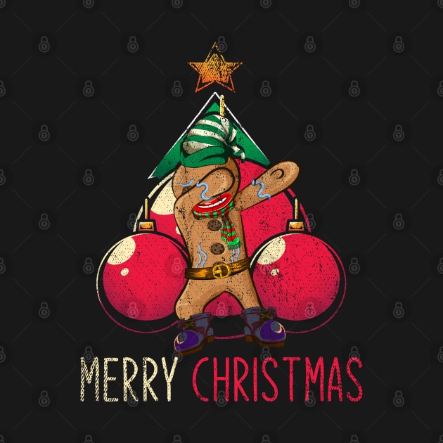 Merry Christmas Xmas Dabbing Gingerbread Man by ShirtsShirtsndmoreShirts