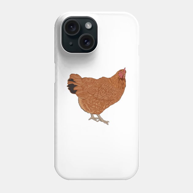 New Hampshire Chicken Phone Case by Modern Medieval Design