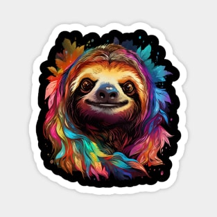 Sloth Rainbow Magnet