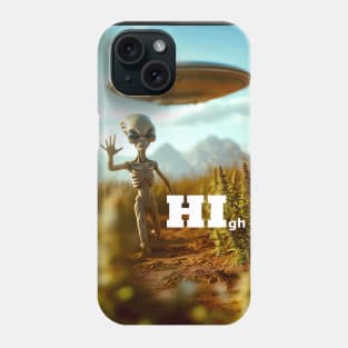 Alien says HI #1 Phone Case