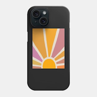 Abstract sun full of color, Colorful art print Phone Case