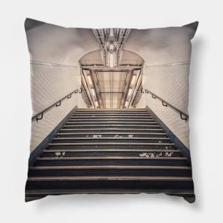 Subway corridor Pillow