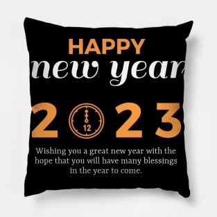 Happy New Year 2023 Pillow