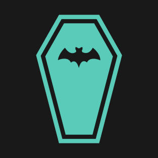 Mint Pastelgoth Vampire Bat Coffin T-Shirt