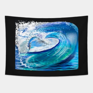 Surf - big wave surfing Tapestry