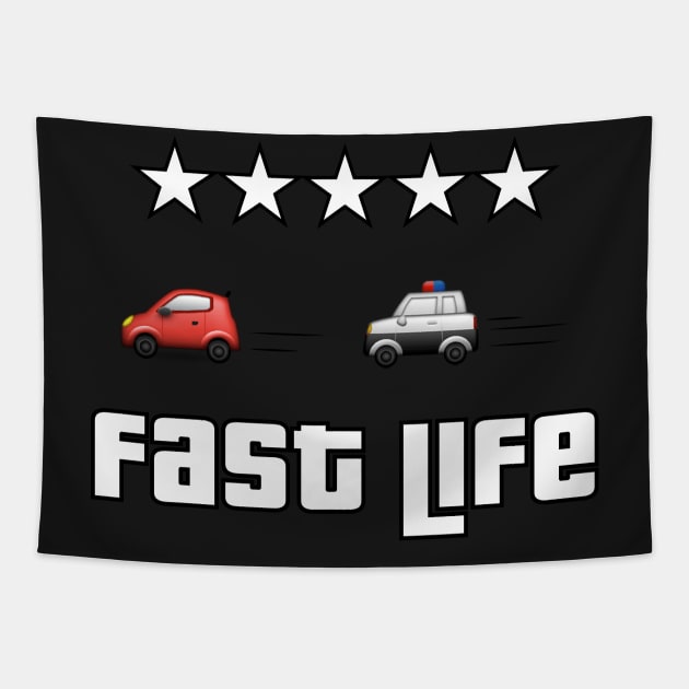 Fast Life Tapestry by TeeGram