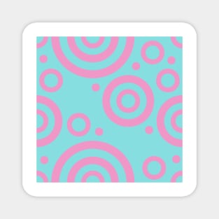 Pink circle pattern Magnet