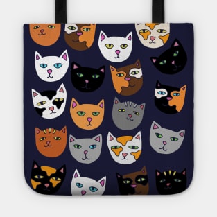 Crazy Cat Lady Pattern cats Tote