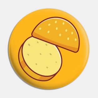 Burger Bun Pin