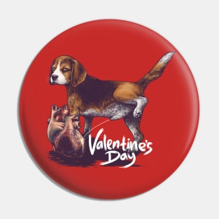 Jealous Puppy Dog Valentine's Day Pin