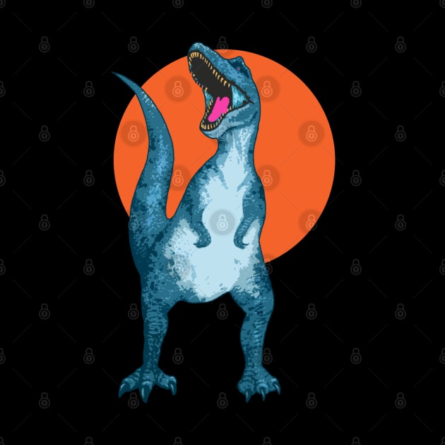 Dinosaur Retrowave by IndieTeeshirt