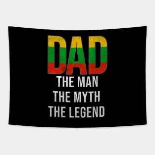 Lithuanian Dad The Man The Myth The Legend - Gift for Lithuanian Dad With Roots From Lithuanian Tapestry