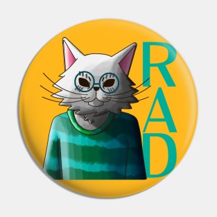 Rad Cat Pin