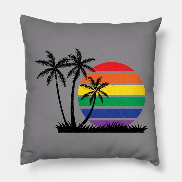 Sunset Pride Pillow by DADDY DD