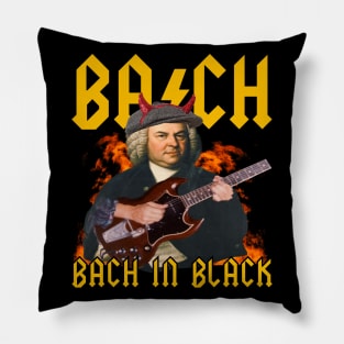 Bach In Black - Johann Sebastian Bach Band Pillow