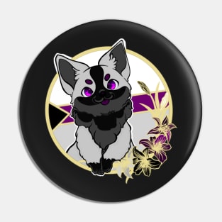 Demisexual corgi Pin