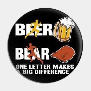Beer Bear Funny Gift Booze Birthday Alcohol Drinking Party Pin