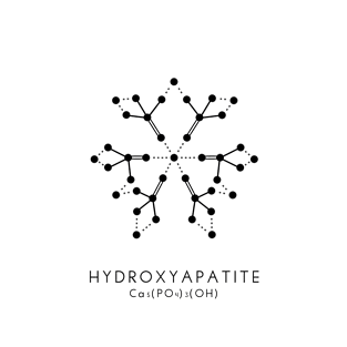 Hydroxyapatite Molecular Structure - White T-Shirt