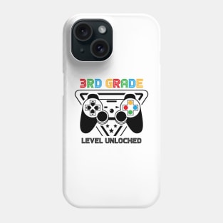 3rd Grade Level Unlocked Video Gamer Back to School Boys Phone Case