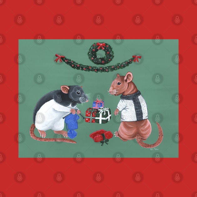 Rat Christmas Jumper by WolfySilver