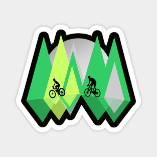 Mountain Bike Heartbeat Divertido MTB Dirt Bike Magnet