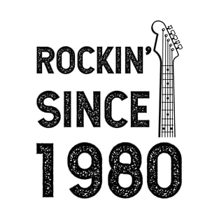 Gift for 40 Year Old: Classic Rock 1980 40th Birthday T-Shirt