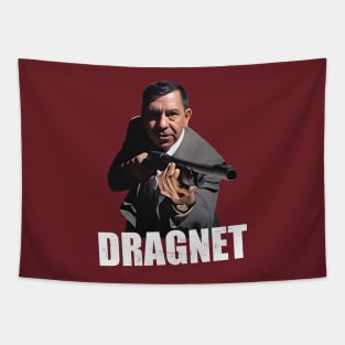 Dragnet - Joe Friday - Shotgun - 60s Cop Show Tapestry