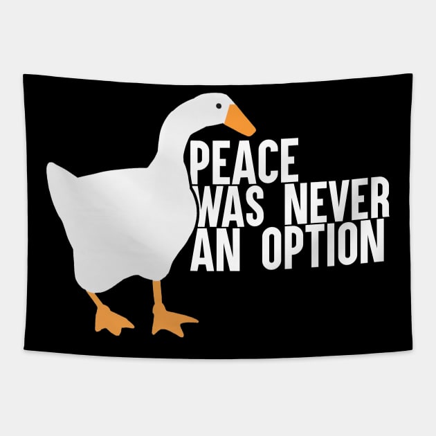 Peace Was Never An Option Tapestry by artsylab