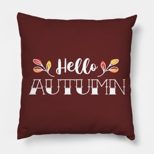 Hello Autumn! (negative version) Pillow