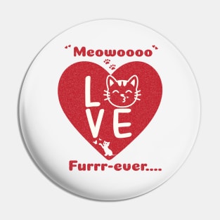 Valentine Cat Love T Shirt Unisex Cat parent Pin