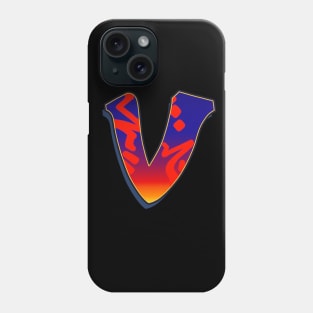 Letter V - Night Sky Phone Case