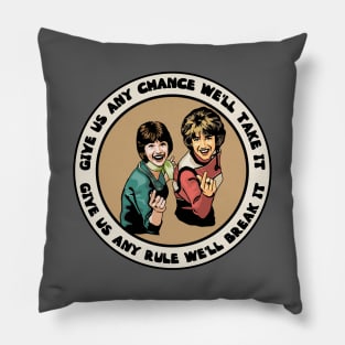 Laverne and Shirley Pillow