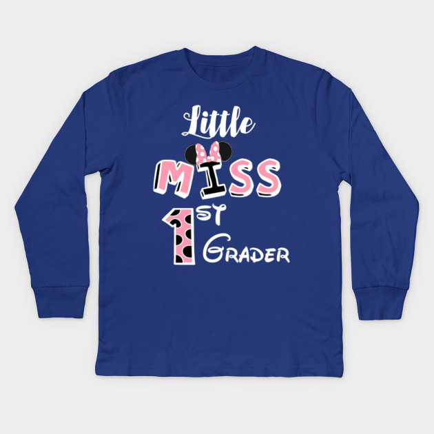 Little Miss 1st Grader Shirt Hello First Grade Hello First